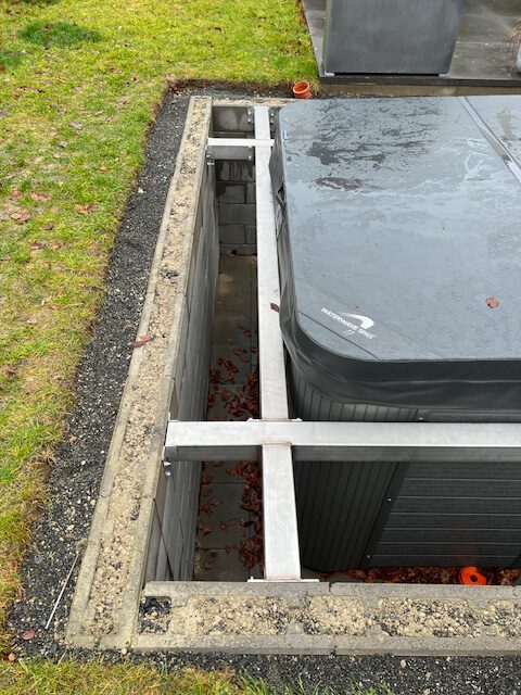 Edelstahl-Pool-Whirlpool-Einfassung