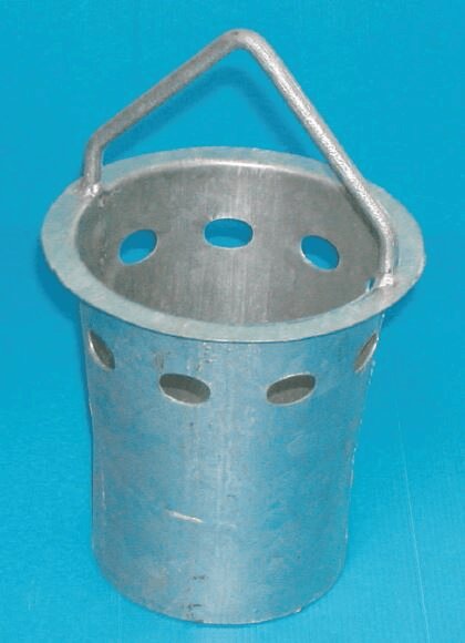 Sandfangeimer mit Gesamthöhe 295 mm und Behälter Ø 185 mm – kompakter Metalleimer zur zuverlässigen Aufnahme von Sand und Schmutz