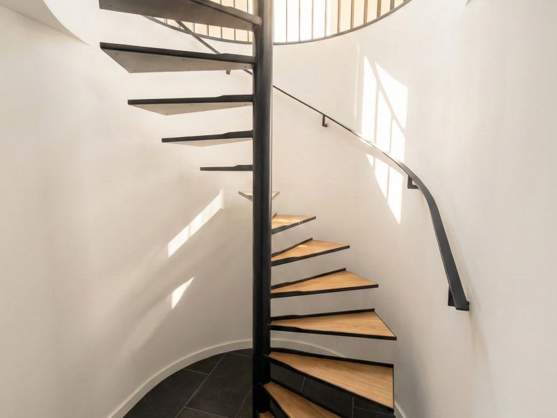 Wendeltreppe aus Stahl