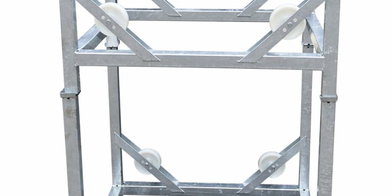 Verzinktes Fasslager für 500-Liter-Tonneaux-Fässer – stabile Metallkonstruktion für sichere Lagerung, einfache Pflege und lange Lebensdauer